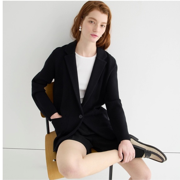 (F31) Cecile relaxed sweater-blazer - Picture 4 of 5